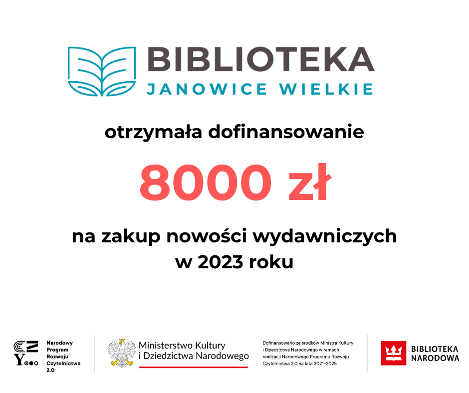 DOTACJA DLA BIBLIOTEKI