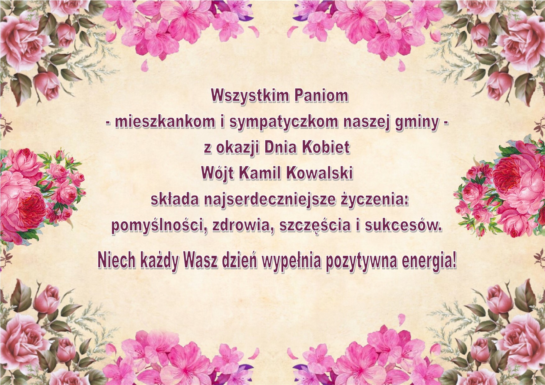 Dzień kobiet życzenia