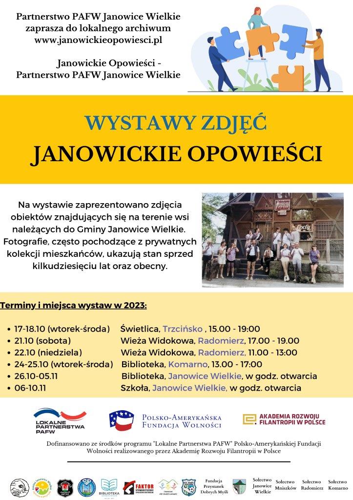 Plakat wystawy zdjec