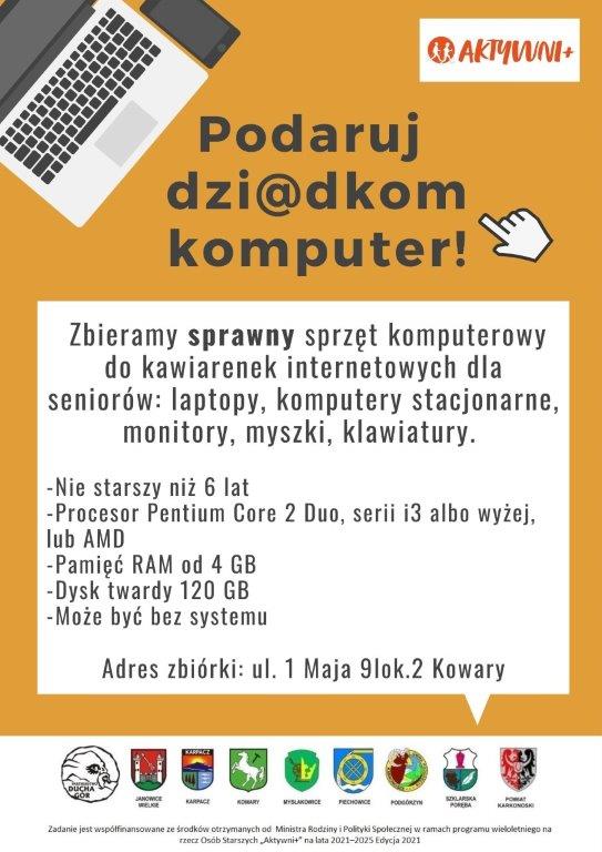 Plakat zbiórka sprzętu