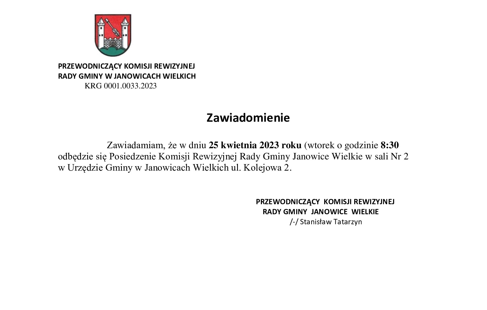 Psoiedzenie Komisji Rewizyjnej 25.04.2023