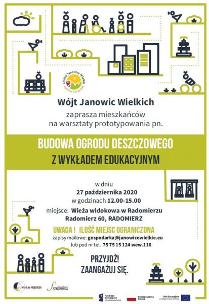 Na plakacie znajdują się informacje o miejscu i dacie spotkania (27.10.2020 r. godz. 12:00, Wieża Widokowa w Radomierzu)