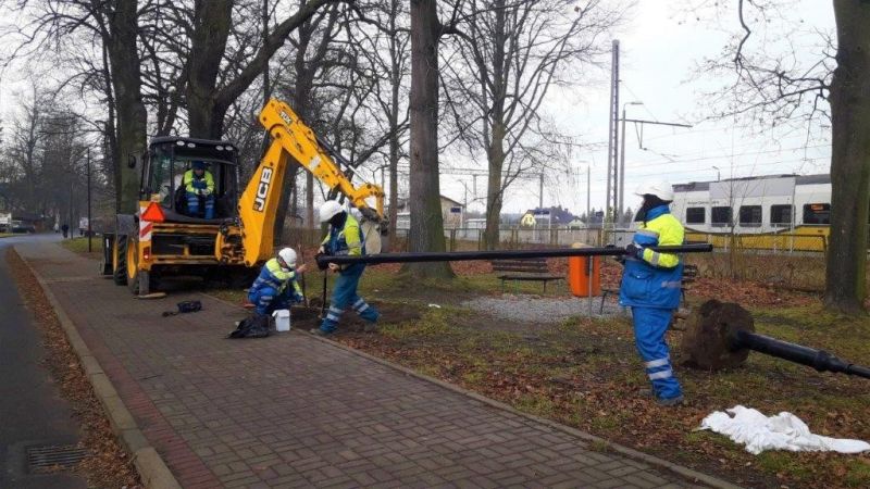 Wymiana oświetlenia ulicznego w Janowicach Wielkich.